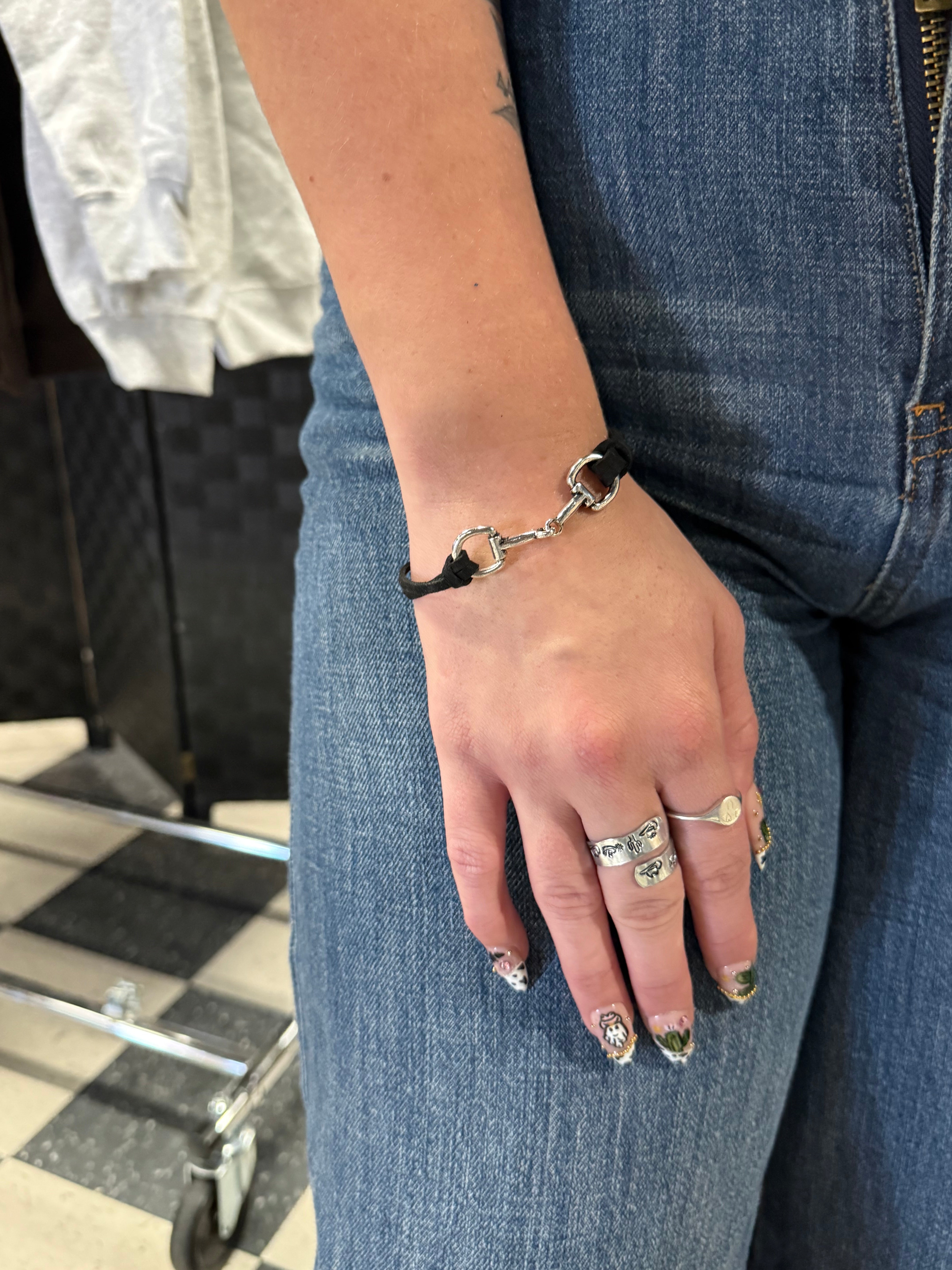 Snaffle Bit Cord Bracelet