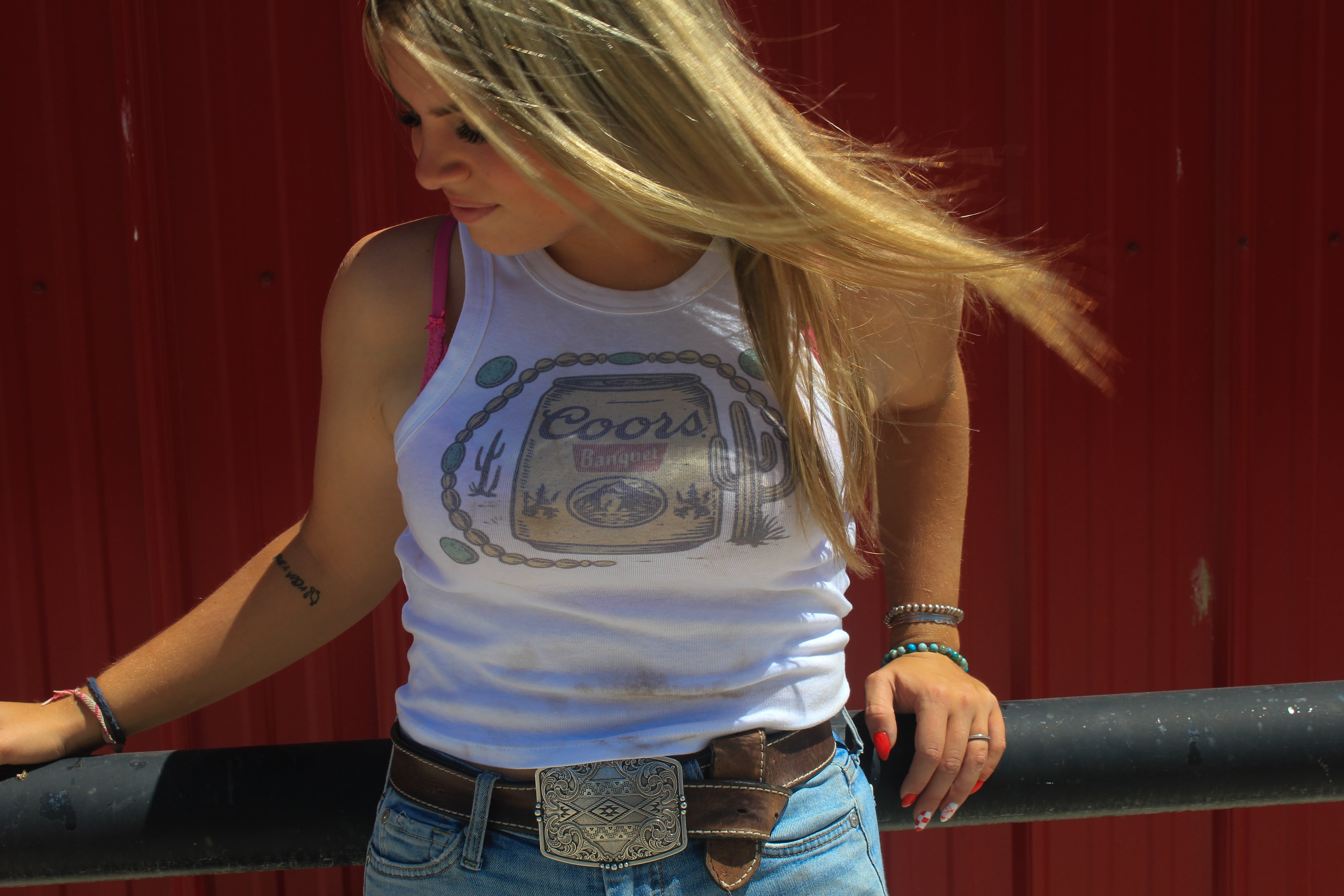 COORS CROPPED TANK