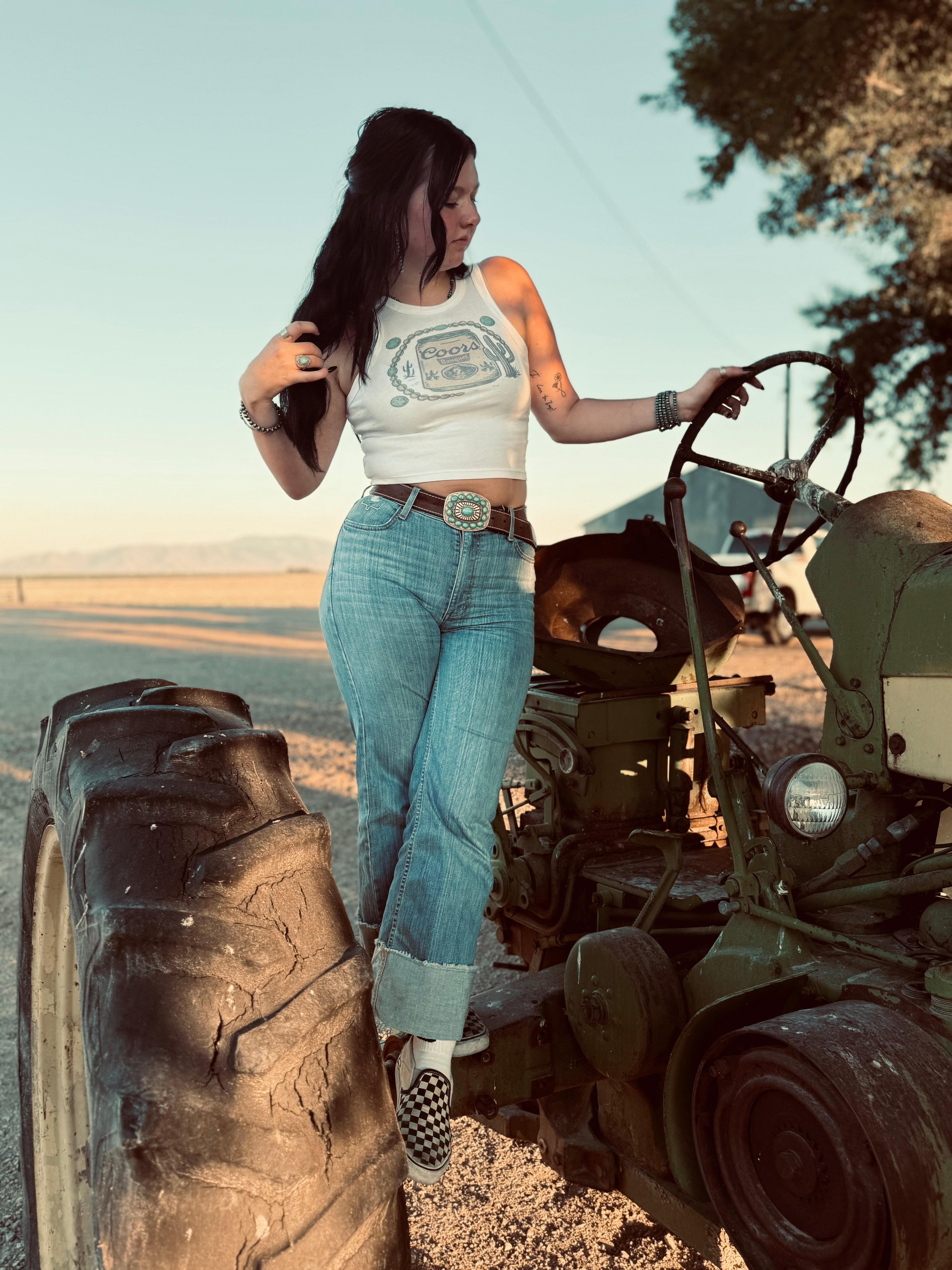 COORS CROPPED TANK